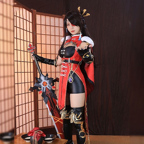 

Inspirert av Genshin Impact Beidou Anime Cosplay-kostymer Japansk Cosplay-drakter Kostume Til Dame