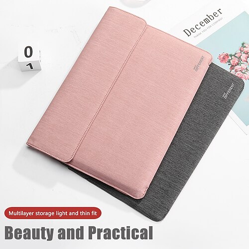 

Laptop Sleeves 13.3"" 14"" inch Compatible with Macbook Air Pro, HP, Dell, Lenovo, Asus, Acer, Chromebook Notebook Waterpoof Shock Proof Nylon Fiber Solid Color for Business Office