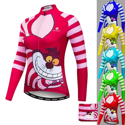 

21Grams Per donna Maglia da ciclismo Manica lunga Inverno Bicicletta Maglietta / Maglia Superiore con 3 tasche posteriori Ciclismo da montagna Cicismo su strada Resistente ai raggi UV Traspirante