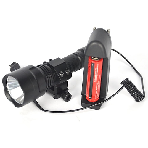

LED Flashlights / Torch Waterproof 5000 lm LED Emitters 1 Mode with Battery and Charger Waterproof Camping / Hiking / Caving Diving / Boating Hunting / US Plug