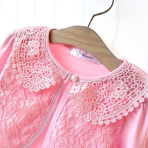  Mädchen 3D Einfarbig Jacke & Mantel Langarm Sommer Frühling Herbst Basic kinderkleidung Täglich Regular Fit