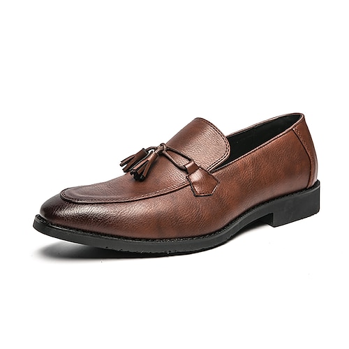 

Per uomo Mocassini e Slip-Ons Mocassini di nappa Informale Giornaliero Ufficio e carriera PU Nero Marrone Autunno Primavera