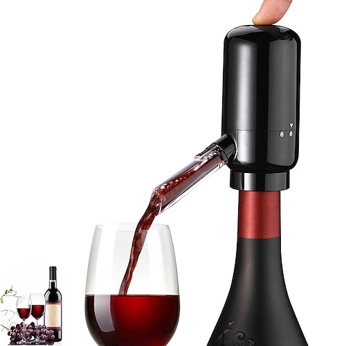 

Distributeur de vin électrique décanteur de vin automatique verseur de vin qui donne à réfléchir rapide aérateur 2 en 1 décanteur pour bar outil de cuisine