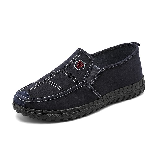 

Men's Loafers Slip-Ons Casual Daily Denim Black Blue Spring Summer