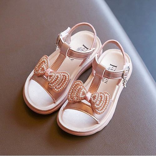 

Girls' Flats Mary Jane Flower Girl Shoes Children's Day PU Slippers Big Kids(7years ) Little Kids(4-7ys) Party Daily Walking Shoes Buckle Light Pink Gold Silver Spring Summer