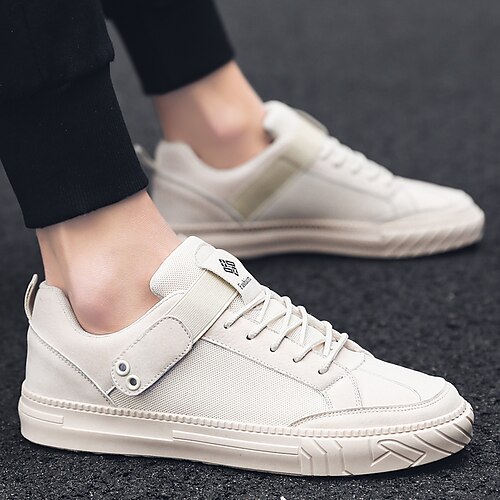 

Men's Sneakers Skate Shoes Casual Daily Walking Shoes Synthetics Black Beige Gray Spring Summer