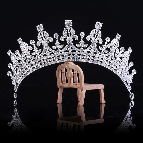 

Crown Tiaras Alloy Wedding Party / Evening Bridal With Sparkling Glitter Headpiece Headwear