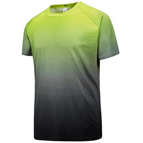 

Men's T shirt Hiking Tee shirt Shirt Top Outdoor Breathable Quick Dry Sweat wicking Scratch Resistant Summer Men's white Men's fluorescent green Men's blue Climbing Camping / Hiking / Caving