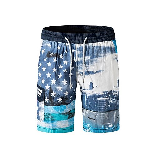 

Men's Swim Shorts Swim Trunks Board Shorts Bottoms Breathable Quick Dry Drawstring With Pockets Mesh Lining - Swimming Surfing Beach Water Sports National Flag Summer