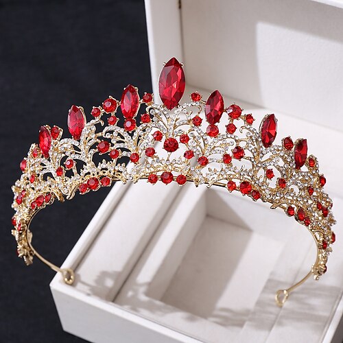 

Crown Tiaras Alloy Wedding Simple With Metal Headpiece Headwear