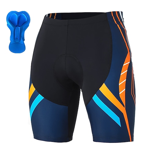 

21Grams Men's Bike Shorts Cycling Shorts Bike Padded Shorts / Chamois Bottoms Mountain Bike MTB Road Bike Cycling Sports 3D Pad Cycling Breathable Quick Dry Dark Blue Polyester Spandex Clothing