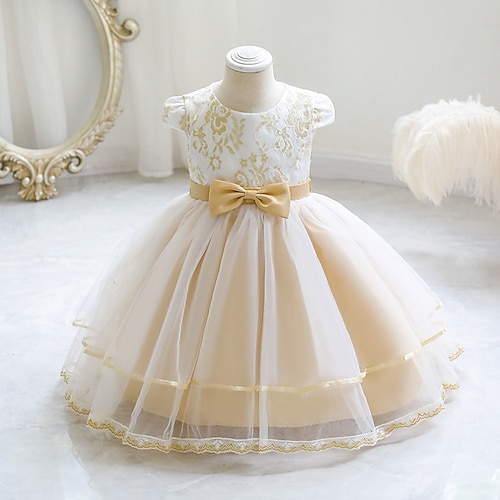 

Girls' Tulle Dress Sleeveless Flower 3D Printed Graphic Dresses Cute Princess Knee-length Polyester Dress Summer Spring Toddler Special Occasion Daily Mesh Bow