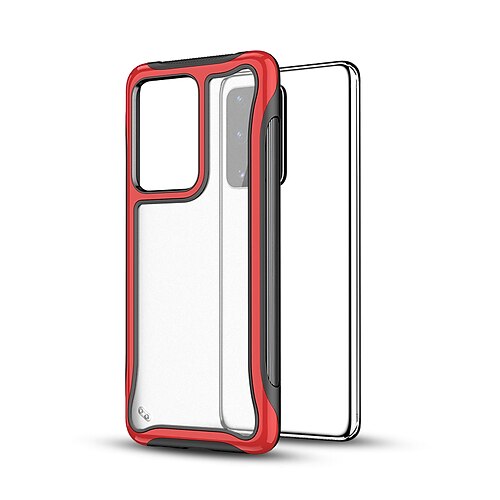 

Phone Case For Samsung Galaxy Back Cover S20 Shockproof Transparent Transparent TPU PC