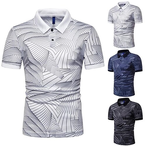 

Per uomo Camicia da golf Golf Maglia da tennis Asciugatura rapida Traspirazione umidità Leggero Manica corta Maglietta Superiore Taglio aderente Con stampe Estate Tennis Golf Corsa