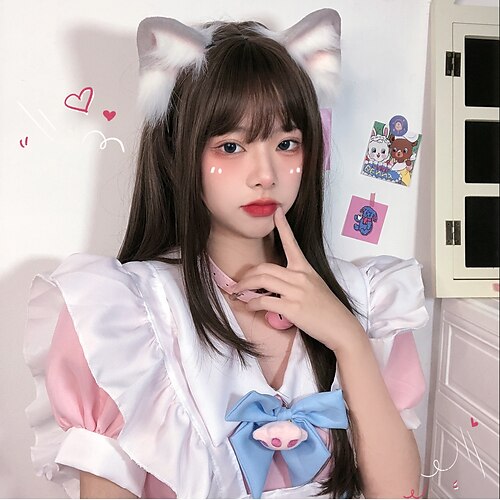 

Wig Long Hair New Long Straight Hair Wig Long Style Natural Daily Air Bangs