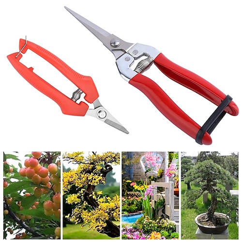 

Sharp Garden Scissors For Cutting Flowers Trimming Plants Branches Pruning Shears Stainless Steel Garden Hedge Shear Garden Tool