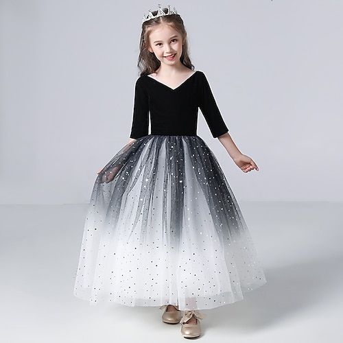 

Princess Floor Length V Neck Tulle Junior Bridesmaid Dresses&Gowns With Ruching Wedding Party Dresses 4-16 Year