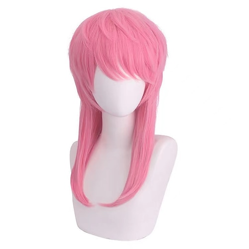 

Cosplay Cosplay Cosplay Wigs Men's Layered Haircut 45 inch Heat Resistant Fiber Dry Pink Adults' Anime Wig