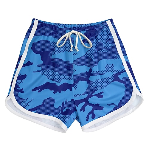 

Kids Boys One Piece Beach Shorts Swimming Geometric Active Print Bathing Suits 3-10 Years Summer Blue