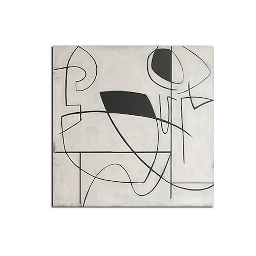 

Oil Painting Hand Painted Square Abstract Holiday Classic Modern Rolled Canvas (No Frame)
