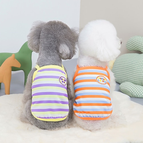 

Dog Cat Dress Dog Clothes Puppy Clothes Dog Outfits Breathable Green Purple Orange Costume for Girl and Boy Dog Fabric S M L XL XXL