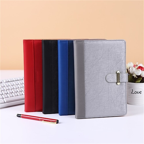 

Notebook Ruled A5 5.8×8.3 Inch Retro Aesthetic PU Hardcover Portable 200 Pages Notebook for Office Business