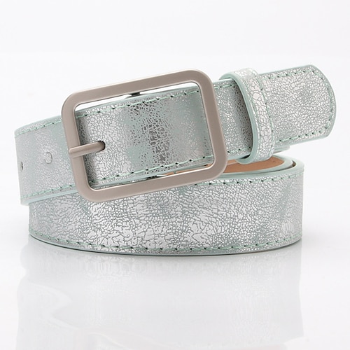 

Per donna Unisex Cintura con fibbia in PU Similpelle Fibbia ad ardiglione Puro Informale Classico Feste Giornaliero Verde Nero Rosa Argento