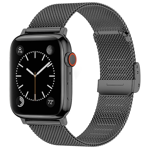 

1 pcs Smart Watch Band for Apple iWatch Series 8 7 6 5 4 3 2 1 SE Apple Watch Stainless Steel Smartwatch Strap Luxury Milanese Loop Business Band Metal Band Replacement Wristband