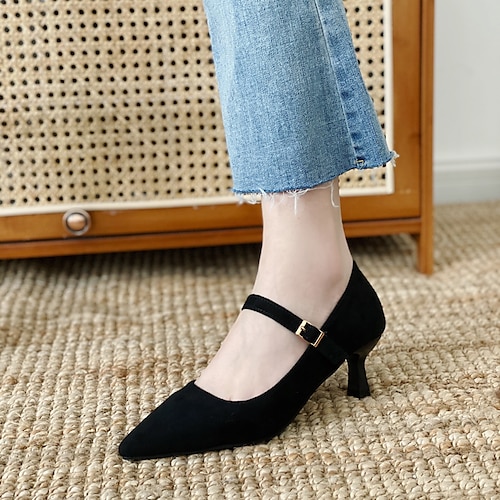 

Mujer Tacones Tacón alto Sintéticos Hebilla Negro Plata Azul Real