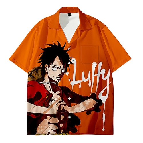 

Inspired by One Piece Monkey D. Luffy Cosplay Costume Cartoon Terylene Anime Harajuku Graphic Kawaii Top For Men's / Women's