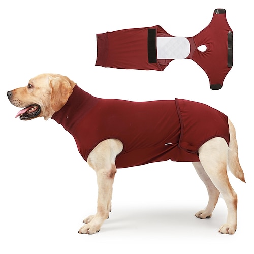 

Recovery Suit for Dogs Cats After Surgery, Recovery Shirt Onesie Dog Physiological Pants Diapers, Pet Abdominal Wounds Bandages E-Collar Cone Alternatives Male Female Shirt Pajamas Anti-Licking