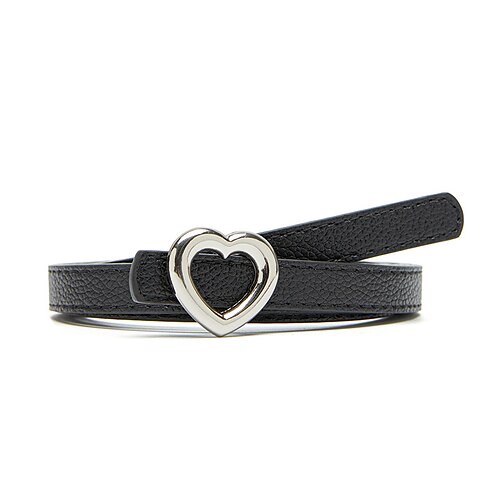 

Women's Unisex PU Buckle Belt PU Leather Prong Buckle Heart Casual Classic Party Daily Black Red Brown Beige