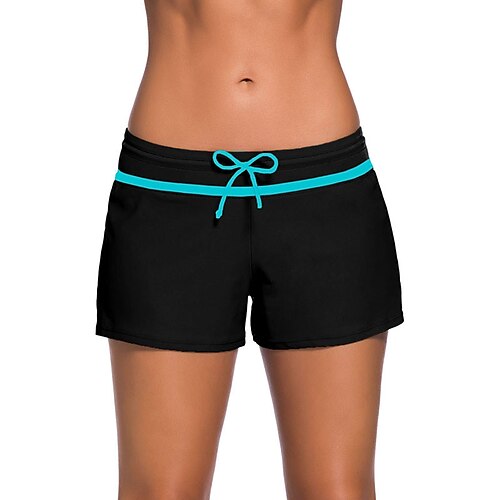 

Maillots de Bain Vêtement couvrant Short de Bain Maillot de bain Femme Taille haute Taille elastique pour les grosses poitrines Couleur monochrome Grande Taille Maillots de bain Sportif Neutre