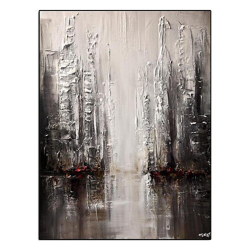 

Oil Painting Hand Painted Vertical Abstract Landscape Modern Impressionism Rolled Canvas (No Frame)