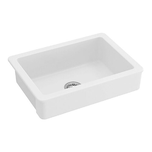 

24 l x 19 w lavello da cucina casale/grembiule frontale bianco struttura in ceramica resistente con alte temperature resistenti a macchie e graffi