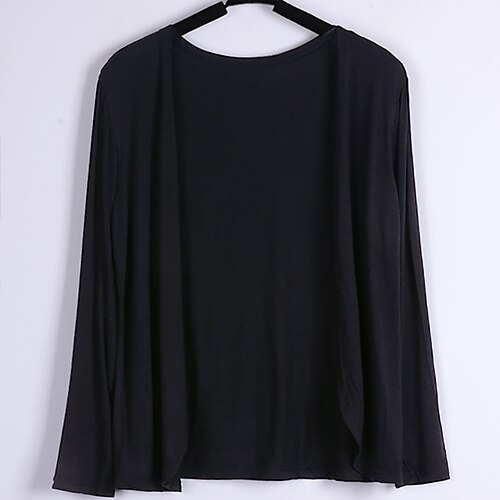 

Women's Jacket Casual Jacket Daily Spring Summer Regular Coat Regular Fit Breathable Casual Jacket Long Sleeve Solid Color Stylish White Black Gray