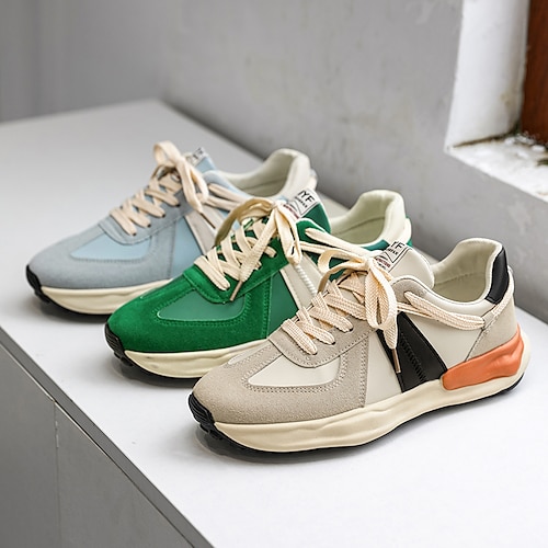 

Per uomo scarpe da ginnastica Scarpe comfort Per sport Sportivo Footing PU Verde Blu Beige Primavera