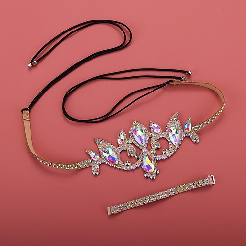 

Belly Dance Dance Accessories Headwear Crystals / Rhinestones Women's Training Performance PU Alloy