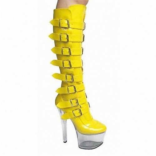 

Women's Boots Daily Beach Goth Boots Sandals Boots Summer Boots Knee High Boots Crotch High Boots Pumps Round Toe Closed Toe PU Leather Zipper Solid Colored Black Yellow Ivory