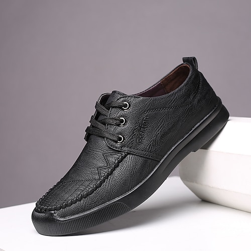 

Hombre Oxfords Clásico Británico Diario Oficina y carrera PU Botines / Hasta el Tobillo Negro Marrón Otoño Primavera