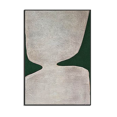 

Oil Painting 100% Handmade Hand Painted Wall Art On Canvas Green Vertical Abstract Landscape Contemporary Modern Home Decoration Decor Rolled Canvas No Frame Unstretched