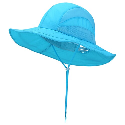 

Men's Women's Sun Hat Fishing Hat Hiking Hat Boonie hat Wide Brim Summer Outdoor UV Sun Protection Breathable Quick Dry Soft Hat Blue for Fishing Climbing Beach / Lightweight