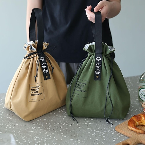 

Lunch Bag for Women Men Tote Bags for Work Office School Picnic Beach, Adult Reusable Lunch Boxes for Work, School, Travel and Picnic