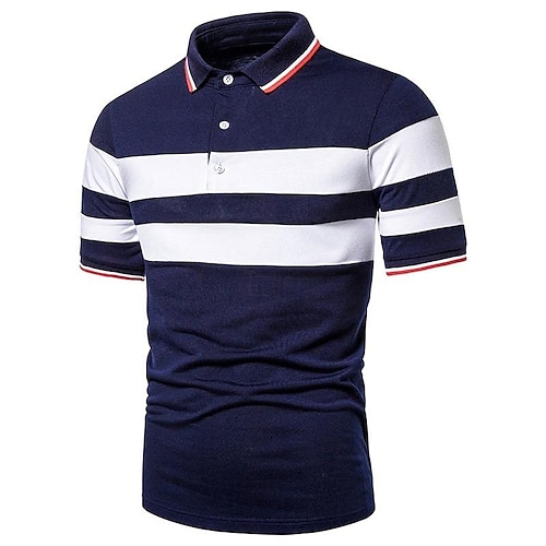 

Per uomo Camicia da golf Golf Maglia da tennis Asciugatura rapida Traspirazione umidità Leggero Manica corta Maglietta Superiore Taglio aderente Collage Estate Tennis Golf Corsa