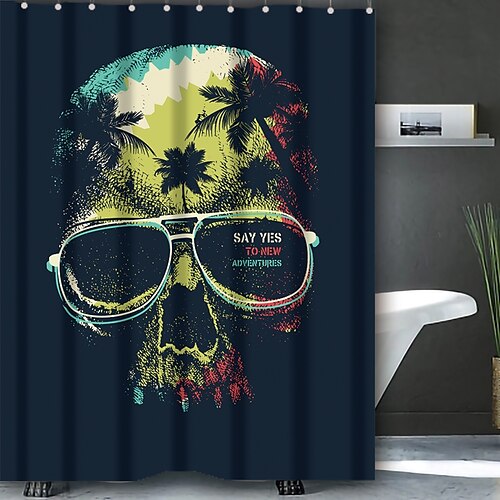 

Creative Tropical Scenery Bathroom Shower Curtains Casual Polyester New Design
