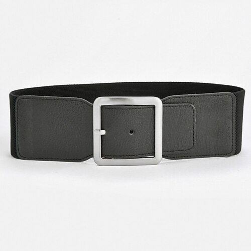 

Women's Unisex Corset Belt PU Leather Prong Buckle Chain Casual Classic Party Daily Silver Gold
