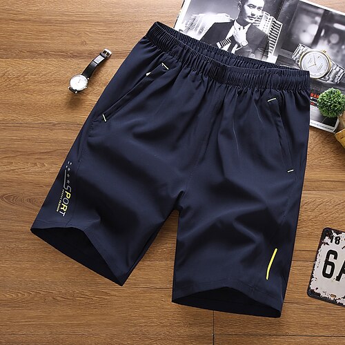 

Men's Hiking Shorts Summer Outdoor Loose Breathable Quick Dry Lightweight Soft Shorts Bottoms Knee Length Dark Grey Dark Blue Elastane Camping / Hiking Fishing Beach L XL XXL XXXL 4XL