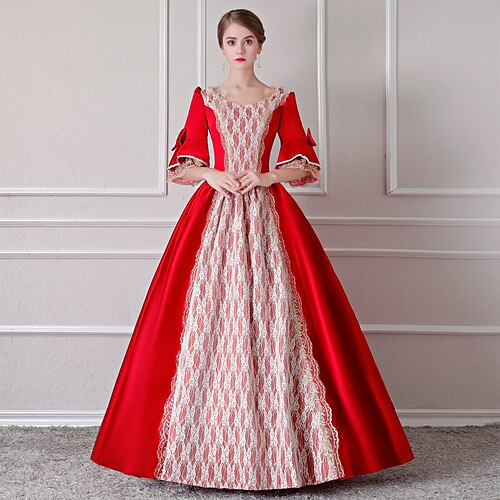 

The Marvelous Mrs. Maisel Rococo Medieval Dress Party Costume Masquerade Women's Costume Black Vintage Cosplay Party Masquerade Halloween