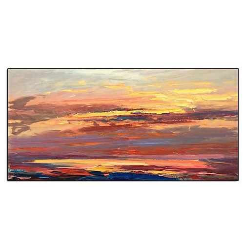 

Oil Painting Hand Painted Vertical Abstract Landscape Classic Modern Rolled Canvas (No Frame)