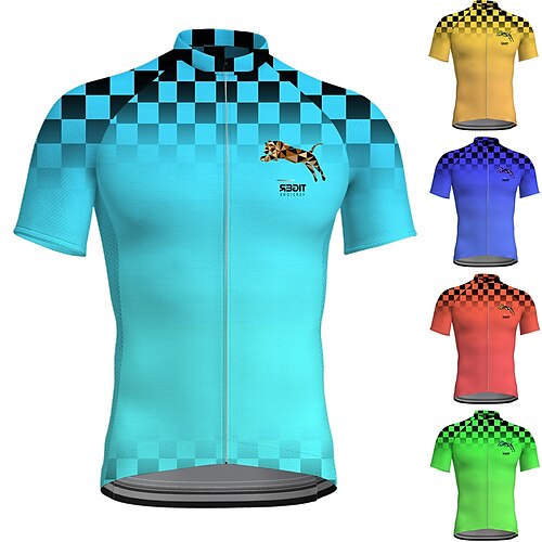 

21Grams Per uomo Maglia da ciclismo Manica corta Bicicletta Superiore con 3 tasche posteriori Ciclismo da montagna Cicismo su strada Traspirante Traspirazione umidità Asciugatura rapida Strisce